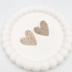 Özel Seri Zirkon Taşlı Kalp Küpe