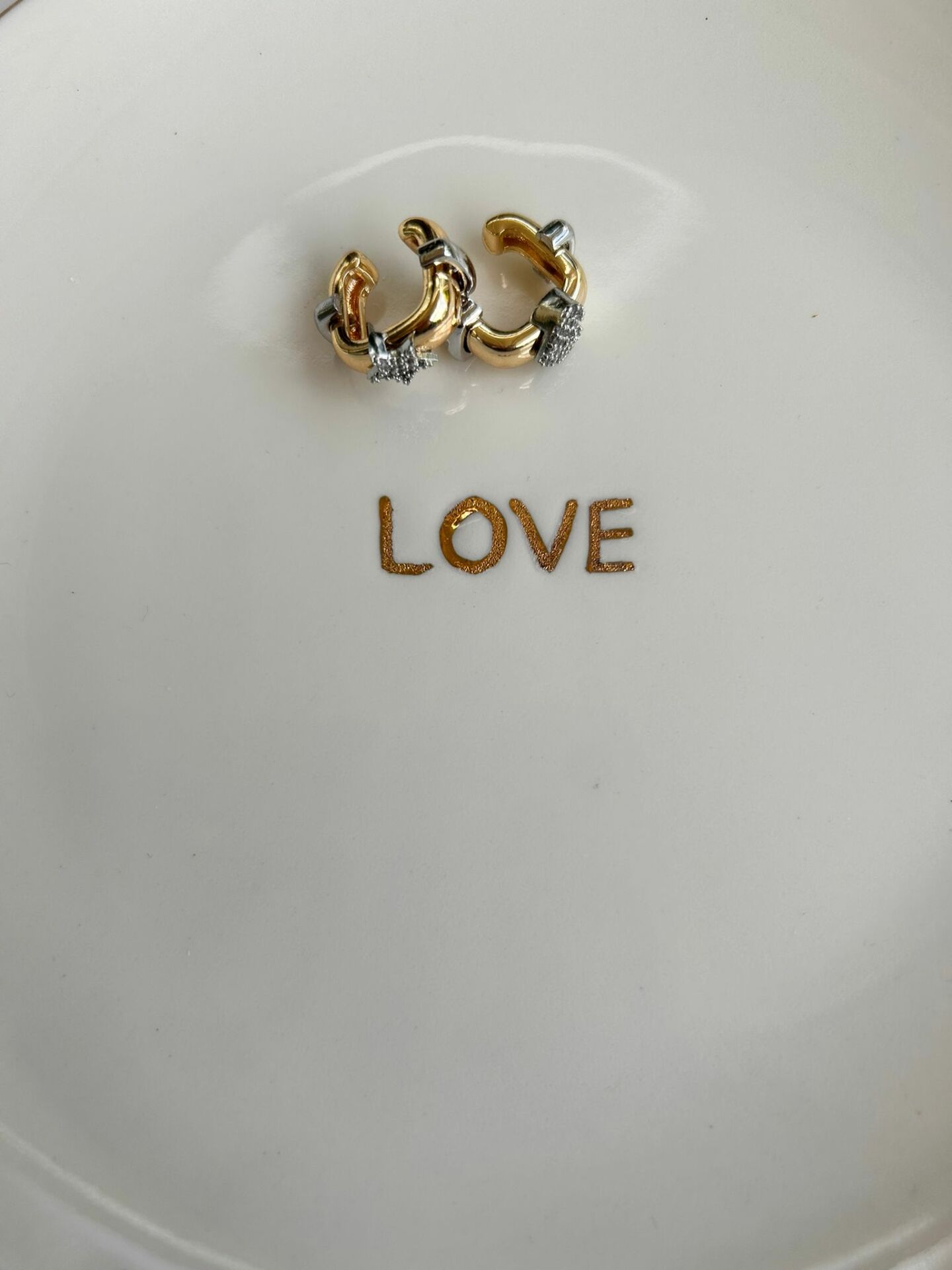 Özel Seri Zirkon Taşlı Charmlı Kıkırdak Küpe