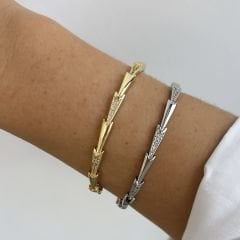 Özel Serİ Zirkon Taşlı Kelepçe 18cm