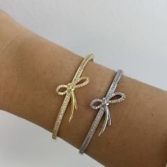 Özel Seri Zirkon Taşlı Fiyonklu Kelepçe 17cm