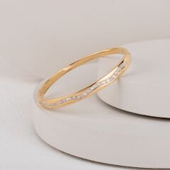 İthal Zirkon Taşlı Kelepçe 17 cm