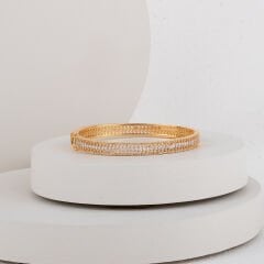 İthal Zirkon Taşlı Kelepçe 17 cm