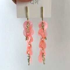 Özel Seri Mercan Sedefli Küpe 9 cm