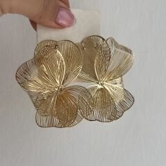 Özel Seri Tel Çiçek Küpe 6cm