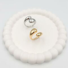 Özel Seri Damla Plaka Yüzük (AYARLI)