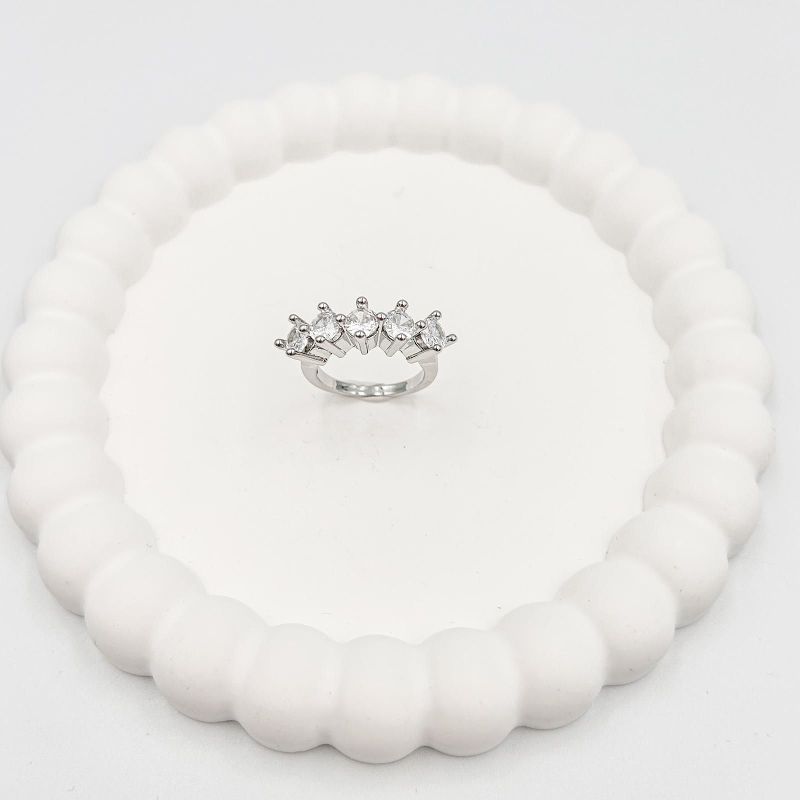 Özel Seri Pırlanta Montur 5 Taş Yüzük