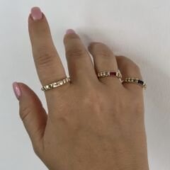 Özel Seri Baget Taşlı Yüzük (ayarlı)