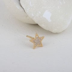 Zirkon Taşlı Büyük Yıldız Yüzük (AYARLI)