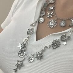 Özel Seri Etnik Desenli Zra Kolye (49cm,70cm)