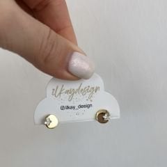 Vip Seri Yıldızlı Plaka Küpe 6mm