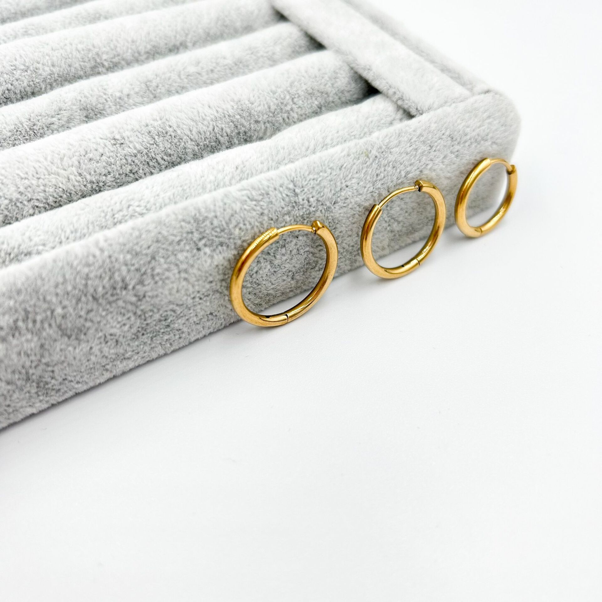 Çelik 3'lü Halka Küpe