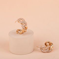 Vip Seri Zincir Halka Küpe 2,5cm