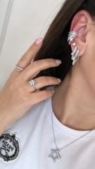 Özel Seri Çoklu Yıldızlı Kıkırdak Küpe