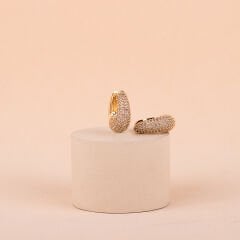 Özel Seri Zirkon Taşlı Damla Küpe