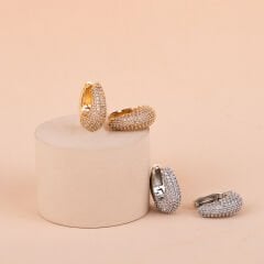 Özel Seri Zirkon Taşlı Damla Küpe