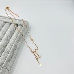 Çelik AyYıldızlı Kolye 50 cm