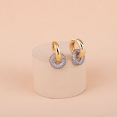 Özel Seri Zirkon Taşlı Halka Küpe