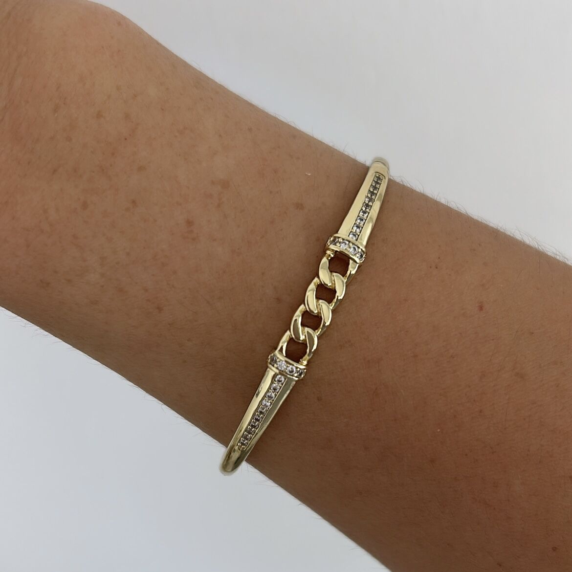 Vip Seri Zincirli Taşlı Kelepçe 17cm