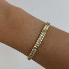 Vip Seri Zirkon Taşlı Kelepçe 17cm