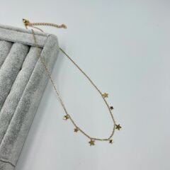 Çelik Yıldızlı Kolye 50cm