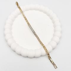 Özel Seri Zirkon Taşlı Zincir Bileklik 18cm