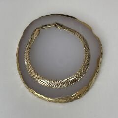 Vip Seri 14k Gold Balıksırtı Bileklik 20cm