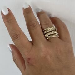 Vip Seri Zirkon Taşlı Sarmal Yüzük