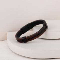 Deri Detaylı Bileklik 21cm