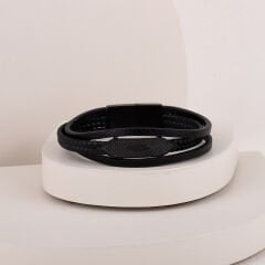 İthal Deri 3 Sıralı bileklik 22cm
