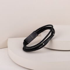 Deri 3 Sıralı bileklik 20cm