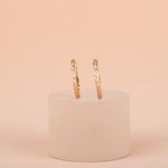 Vip Seri Tırtıklı Halka Küpe 2 cm