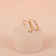Vip Seri Tırtıklı Halka Küpe 2 cm