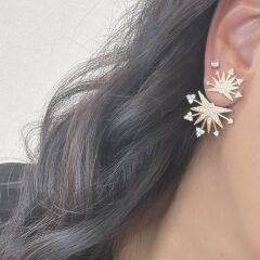 Özel Seri Zirkon Taşlı Güneş Küpe