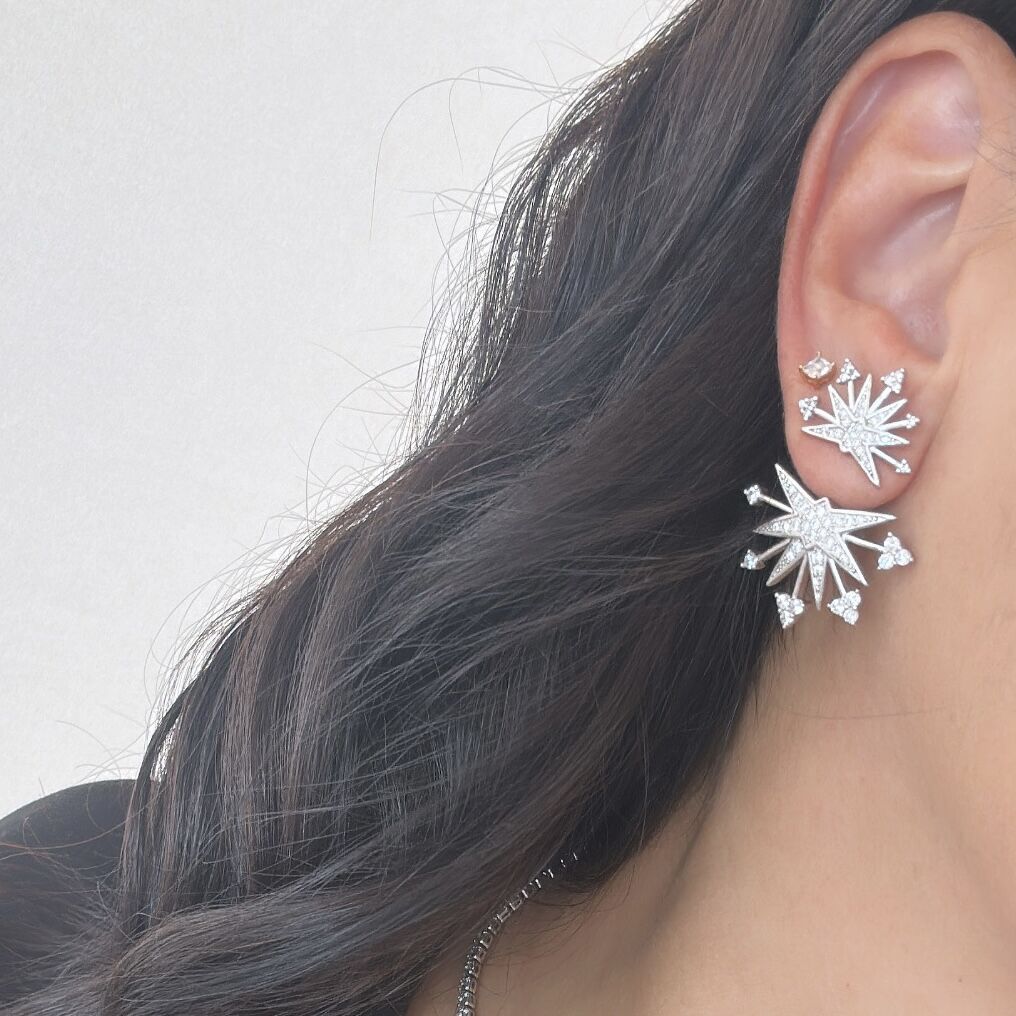 Özel Seri Zirkon Taşlı Güneş Küpe