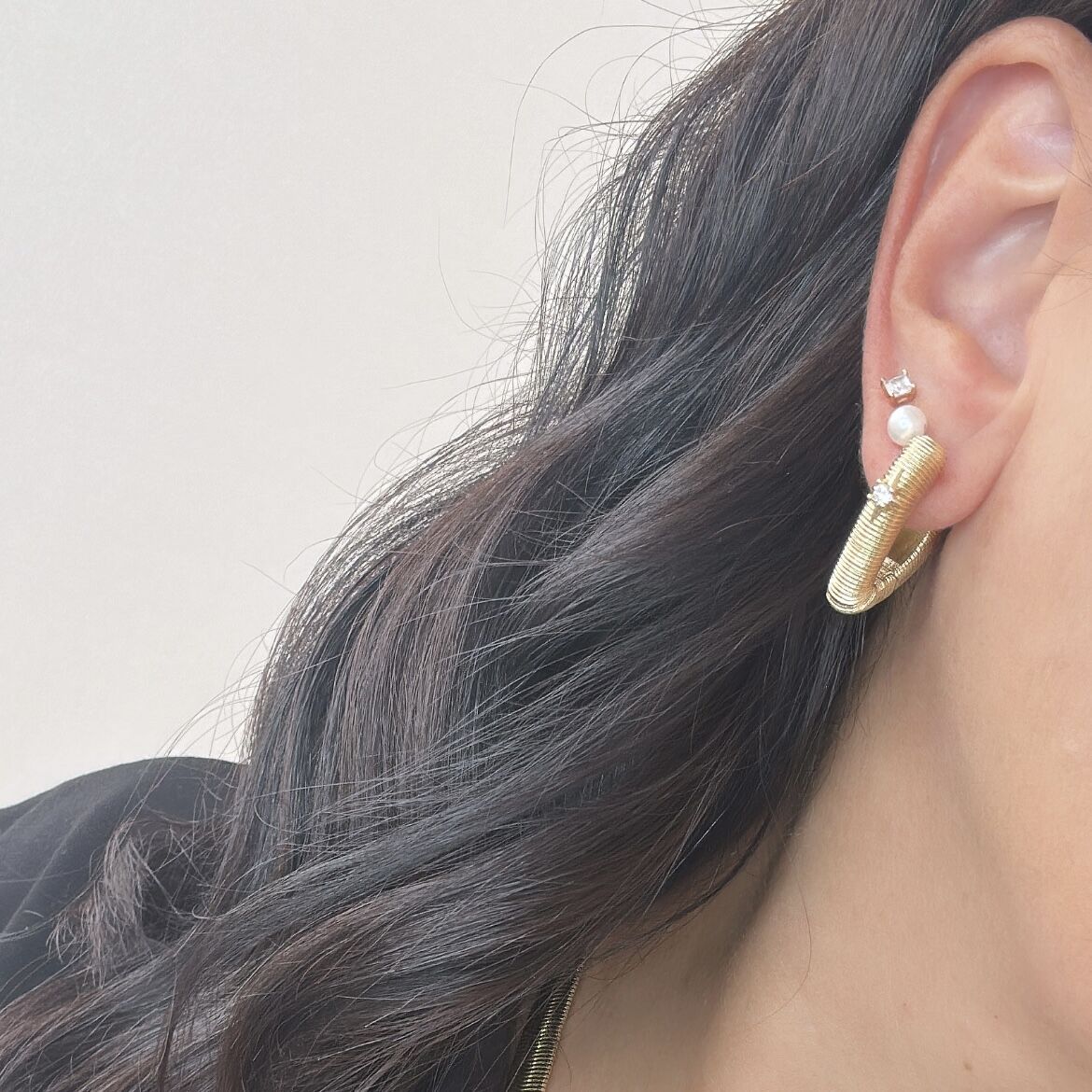 Özel Seri Taşlı Kalp Küpe 2cm