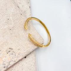 İthal Zirkon Taşlı Kelepçe 17 cm
