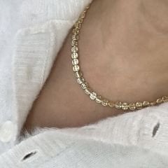 Özel Seri Ezme Plaka Kolye 48cm