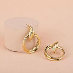 Özel Seri Gold Daire Küpe