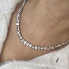 Özel Seri Ezme Plaka Kolye 48cm