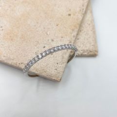 İthal Zirkon Taşlı Pırlanta Montür Kelepçe 17 cm