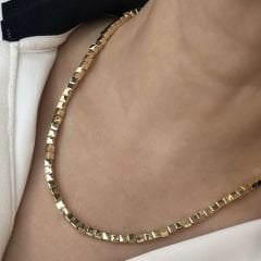 Özel Seri Gold Küp Kolye 49cm