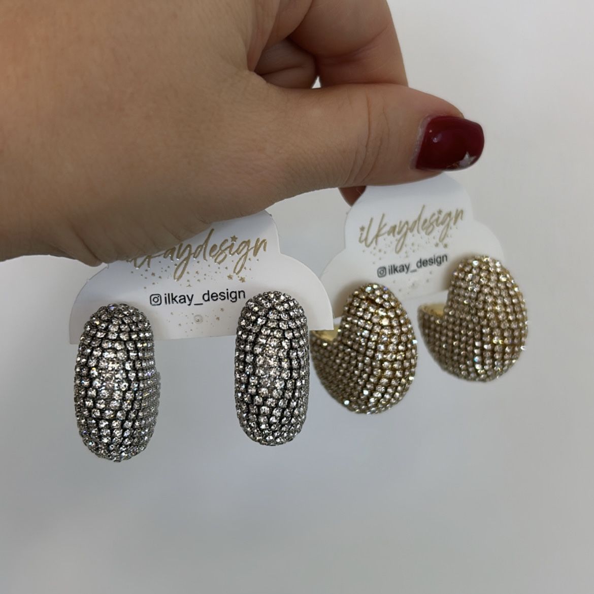 Özel Seri Zirkon Taşlı Kalın Halka Küpe