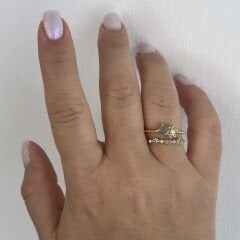 Özel Seri 2'li Taşlı Yüzük (Ayarlı)