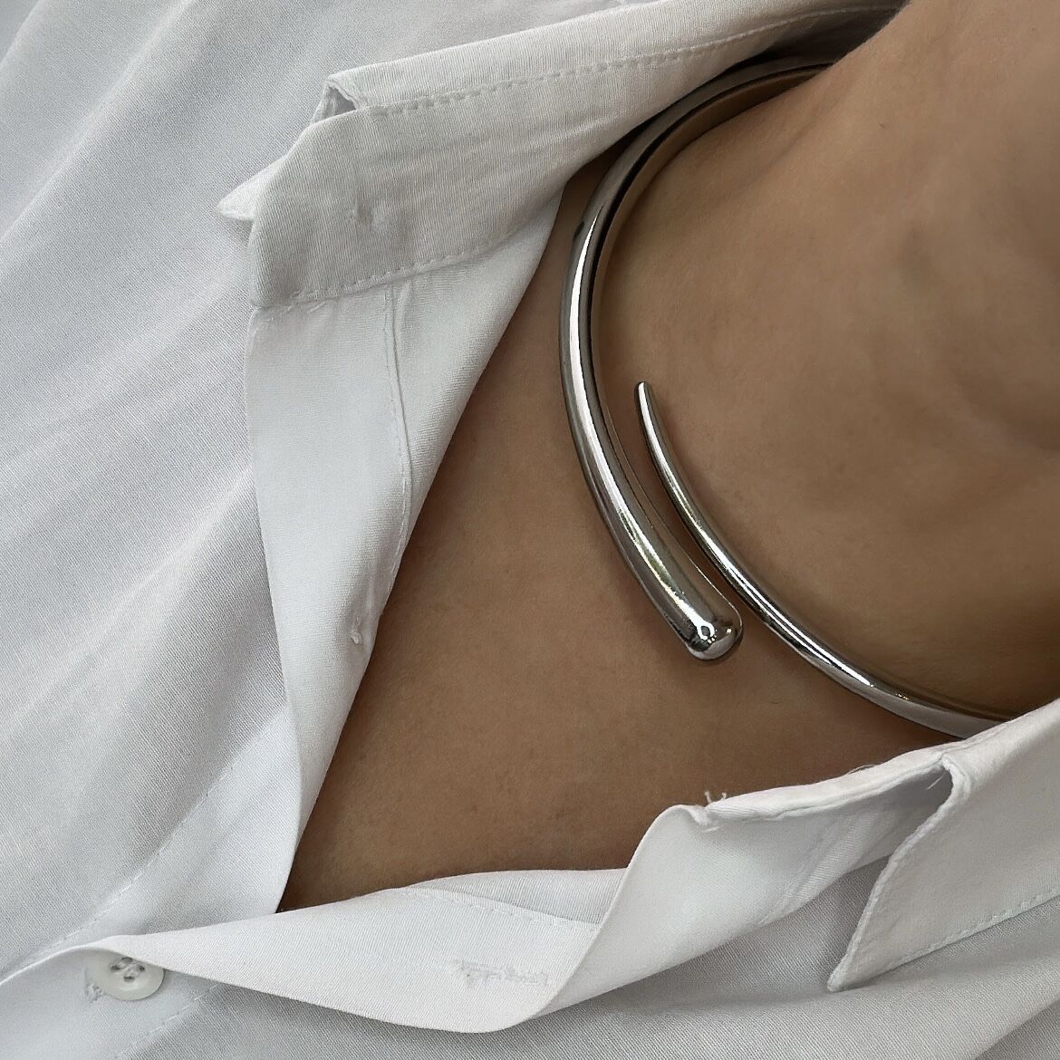 Özel Seri Gümüş Tasma Kolye