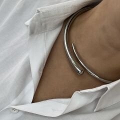 Özel Seri Gümüş Tasma Kolye