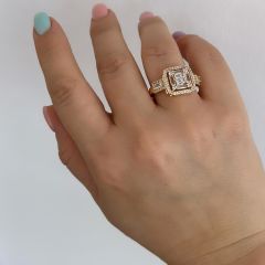 Özel Seri Baget Tek Taş Yüzük