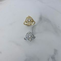 Özel Seri Zirkon Taşlı Yüzük Ayarlı