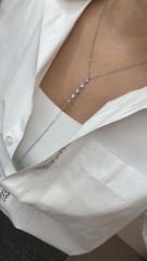 Özel Seri Zirkon Taşlı Yonca Kolye