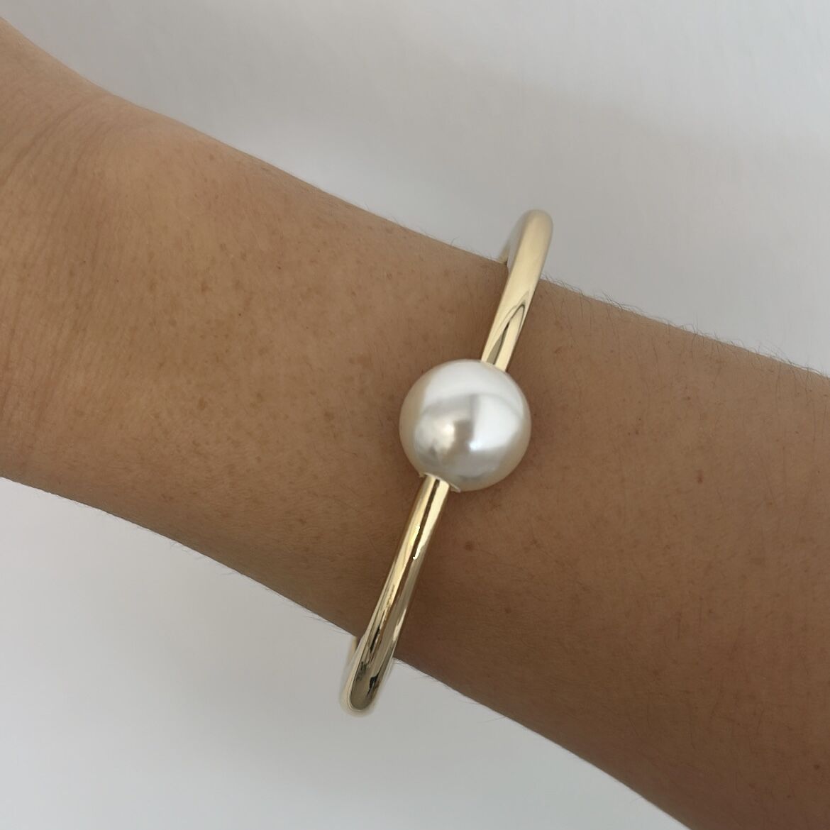 Özel Seri İncili Kelepçe Bileklik 17 cm