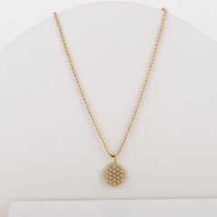 Çelik Yaşam Çiçeği Kolye 60cm